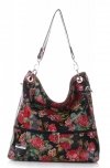 GEANȚĂ DIN PIELE shopper bag Vittoria Gotti negru V5583K