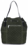 GEANȚĂ DE DAMĂ shopper bag Vittoria Gotti verde de sticlă V1005