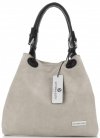 GEANȚĂ DIN PIELE shopper bag Vittoria Gotti bej V90047CH
