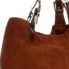 GEANȚĂ DIN PIELE shopper bag Genuine Leather maro 605