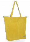 GEANȚĂ DIN PIELE shopper bag Vittoria Gotti galben VG41