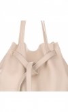 Kožené kabelka shopper bag Genuine Leather béžová 1158