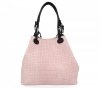Kožené kabelka shopper bag Vittoria Gotti púdrová ružová V80047