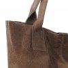 Kožené kabelka shopper bag Genuine Leather 788 zemitá