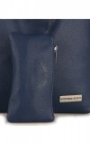 Kožené kabelka shopper bag Vittoria Gotti tmavo modrá V775