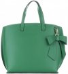 Kožené kabelka shopper bag Vittoria Gotti zelená V6D BIGziel