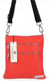 Kožené kabelka univerzálna Vittoria Gotti červená B19