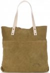 Kožené kabelka shopper bag Vittoria Gotti zelená V8267