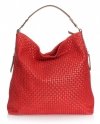 Kožené kabelka univerzálna Genuine Leather 15 červená