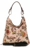 Kožené kabelka shopper bag Vittoria Gotti zemitá V45