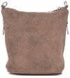 Kožené kabelka listonoška Genuine Leather zemitá 85A