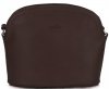 Kožené kabelka listonoška Genuine Leather čokoládová E4098