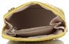 Kožené kabelka listonoška Genuine Leather žltá A7
