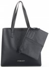 Kožené kabelka shopper bag Vittoria Gotti čierna V694150