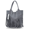 Dámska kabelka shopper bag Vittoria Gotti šedá VPOS9