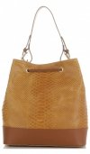 Kožené kabelka shopper bag Vittoria Gotti ryšavá V344