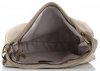 Kožené kabelka listonoška Genuine Leather tmavo béžová 1324