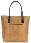 Kožené kabelka shopper bag Genuine Leather ryšavá 358