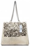 Kožené kabelka shopper bag Vittoria Gotti čierna V5798
