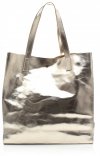 Kožené kabelka shopper bag Vera Pelle zlatá 205454