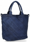 Dámska kabelka shopper bag Vittoria Gotti tmavo modrá V2400