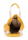 Kožené kabelka shopper bag Vera Pelle žltá 1356