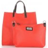 Kožené kabelka univerzálna Genuine Leather malinová 691756