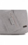 Kožené kabelka shopper bag Vittoria Gotti svetlo šedá V8802
