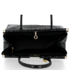 Kožené kabelka kufrík Vittoria Gotti čierna V9113