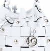 Kožené kabelka shopper bag Vittoria Gotti biela V5867
