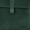 Kožené kabelka univerzálna Vittoria Gotti fľašková zelená B17