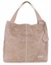 Kožené kabelka shopper bag Vittoria Gotti béžová V5