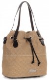 Dámska kabelka shopper bag Vittoria Gotti tmavo béžová V1005