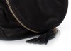 Kožené kabelka listonoška Genuine Leather čierna A3