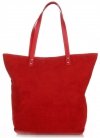 Kožené kabelka shopper bag Vittoria Gotti červená V915