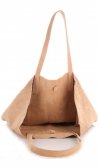 Kožené kabelka shopper bag Vera Pelle béžová 601