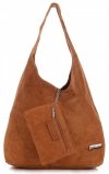 Kožené kabelka shopper bag Vittoria Gotti ryšavá V8802