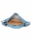 Kožené kabelka shopper bag Vittoria Gotti svetlo modrá V230