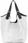 Kožené kabelka shopper bag Vittoria Gotti svetlo béžová V80050
