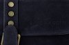 Kožené kabelka listonoška Vittoria Gotti tmavo modrá V71014