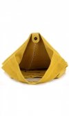 Kožené kabelka shopper bag Vittoria Gotti žltá V8802