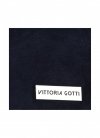 Kožené kabelka shopper bag Vittoria Gotti tmavo modrá V501