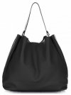 Kožené kabelka shopper bag Vittoria Gotti čierna V230