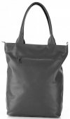 Kožené kabelka shopper bag Vittoria Gotti šedá V270