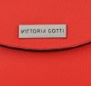 Kožené kabelka listonoška Vittoria Gotti malinová V695351