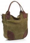 Kožené kabelka univerzálna Genuine Leather zelená 811746