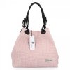 Kožené kabelka shopper bag Vittoria Gotti púdrová ružová V80047