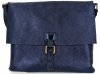 Kožené kabelka listonoška Vittoria Gotti tmavo modrá V05721gr2