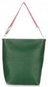 Kožené kabelka shopper bag Genuine Leather zelená K26