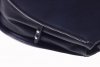 Kožené kabelka kufrík Genuine Leather 956 tmavo modrá